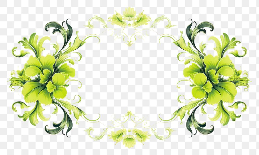 PNG Modern elegant ornament frame green backgrounds graphics. AI generated Image by rawpixel.