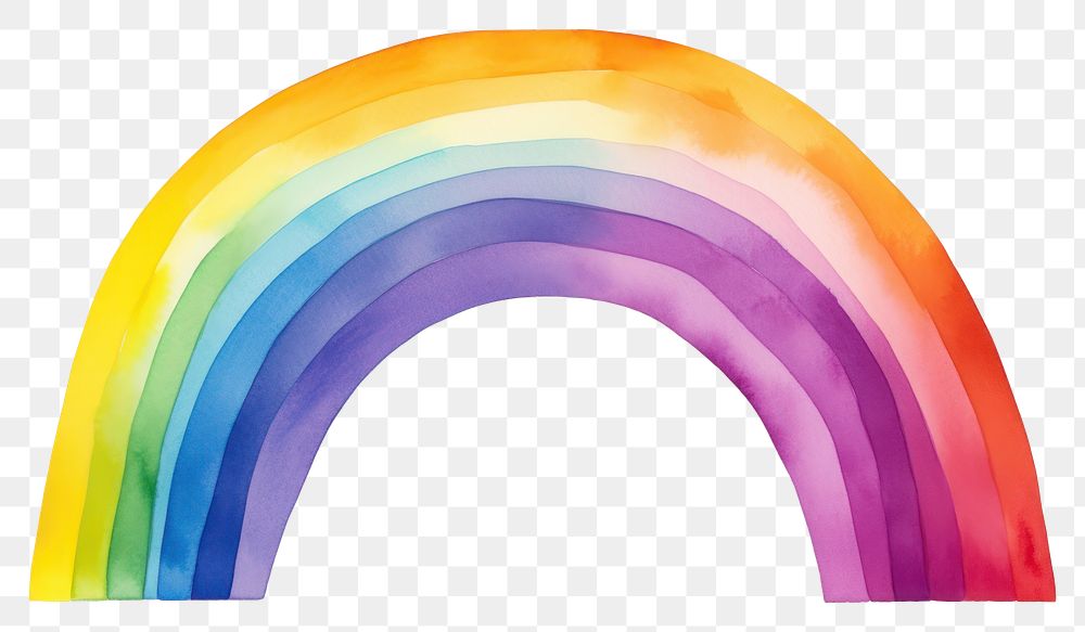 PNG Rainbow backgrounds shape white background. AI generated Image by rawpixel.
