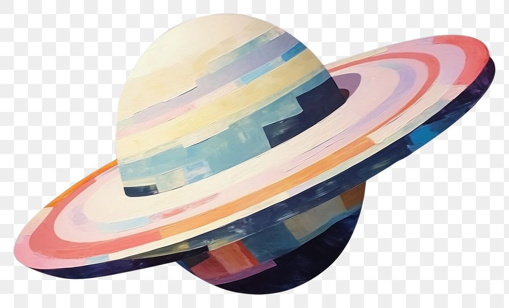 PNG  Saturn sombrero shape white background. AI generated Image by rawpixel.