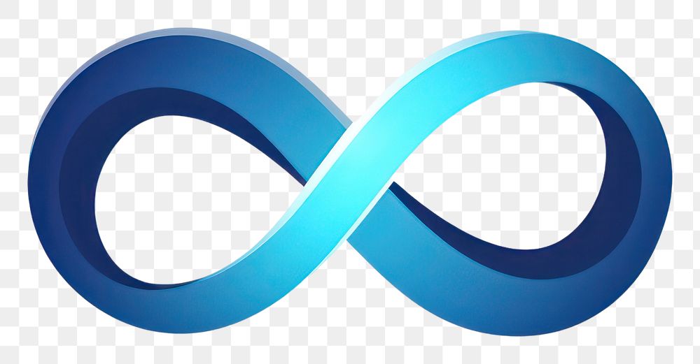 PNG Infinity logo symbol blue