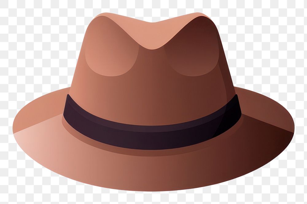 PNG Minimal hat brown white background headwear. AI generated Image by rawpixel.
