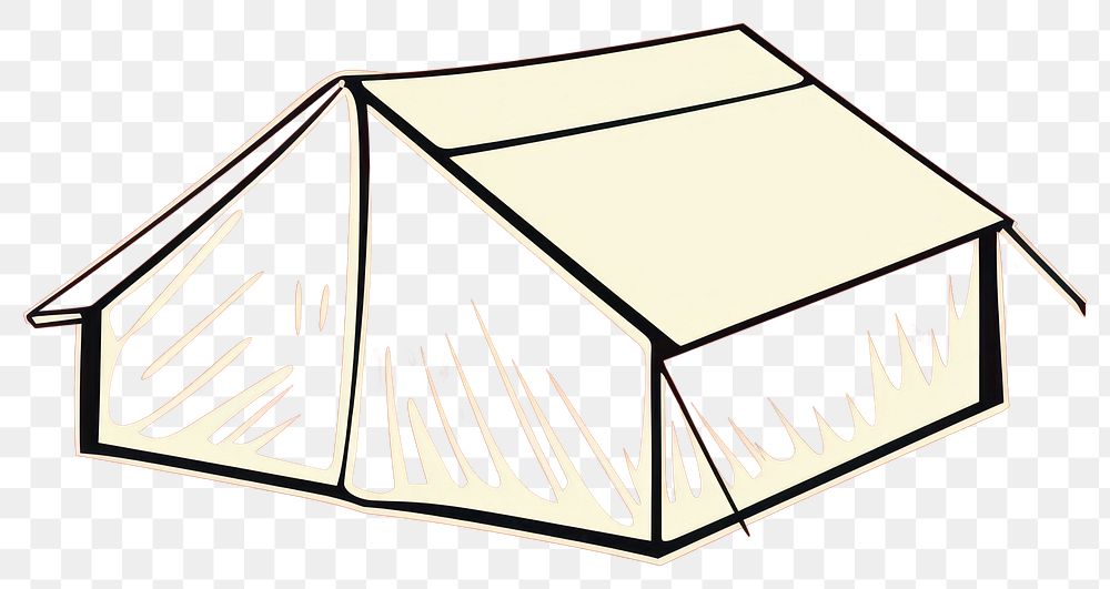 PNG Tent architecture letterbox building. 