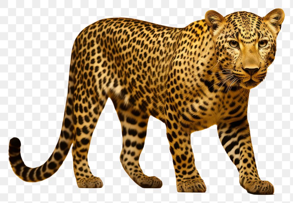 PNG A leopard wildlife cheetah animal. AI generated Image by rawpixel.
