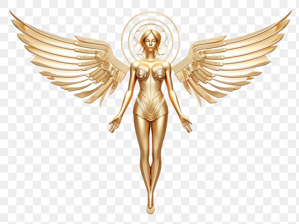 PNG Angel gold representation spirituality. AI generated Image by rawpixel.
