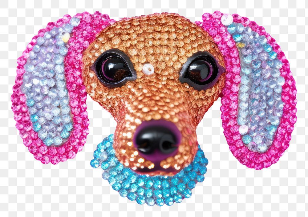 PNG Dog bead jewelry animal. AI generated Image by rawpixel.