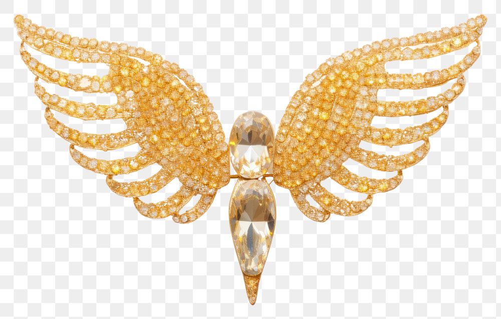 PNG Angel brooch necklace jewelry. AI generated Image by rawpixel.