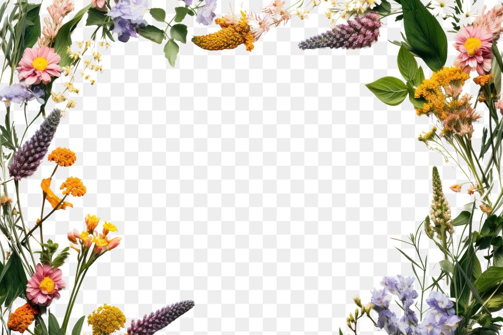 PNG  Wildflower backgrounds plant petal. AI generated Image by rawpixel.