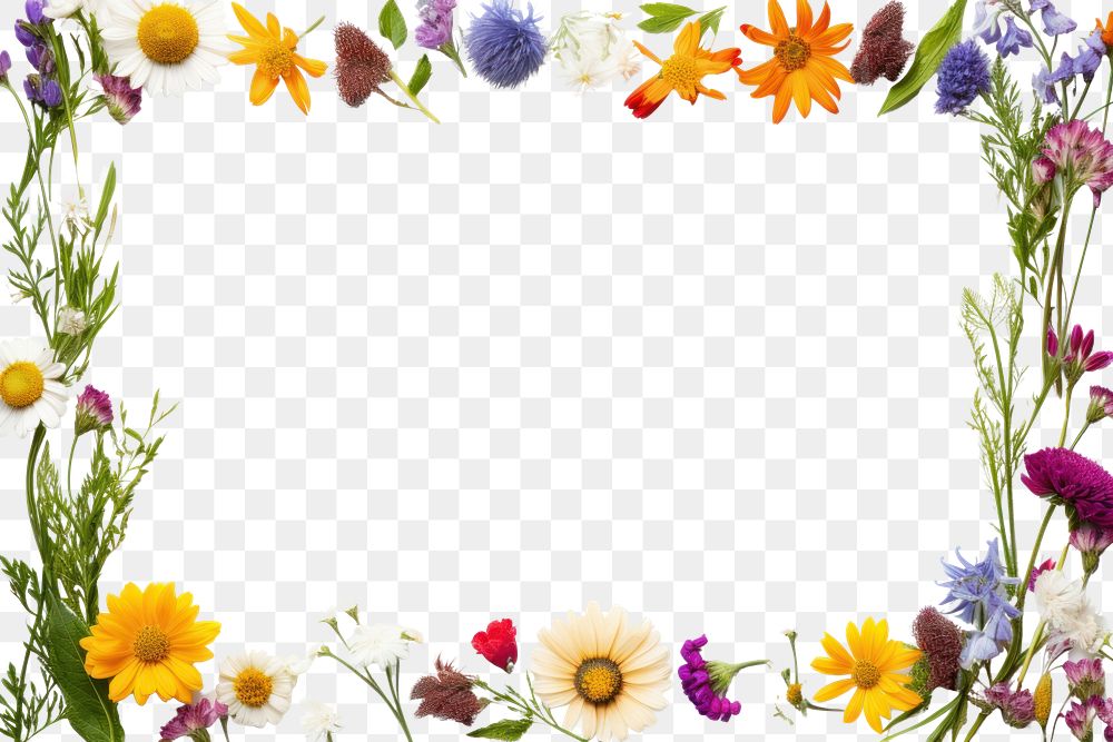PNG  Wildflower backgrounds outdoors plant. AI generated Image by rawpixel.