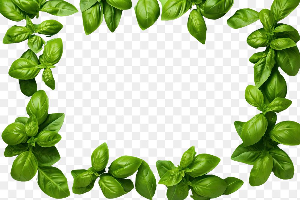 PNG  Basil green backgrounds plant. AI generated Image by rawpixel.