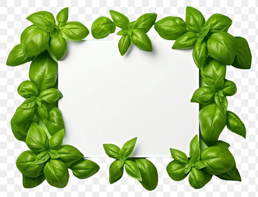 PNG  Basil plant green leaf. AI generated Image by rawpixel.
