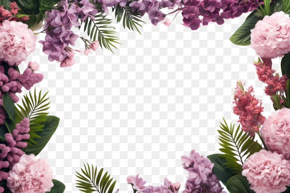 PNG  Botanical backgrounds flower plant. AI generated Image by rawpixel.