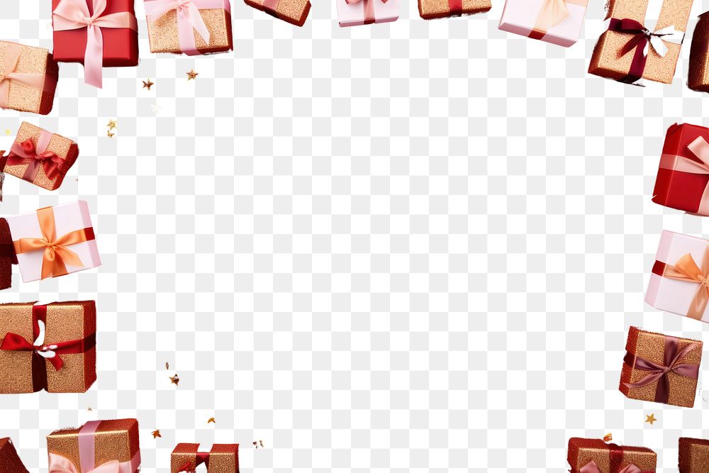 PNG  Gift boxes backgrounds red celebration. AI generated Image by rawpixel.