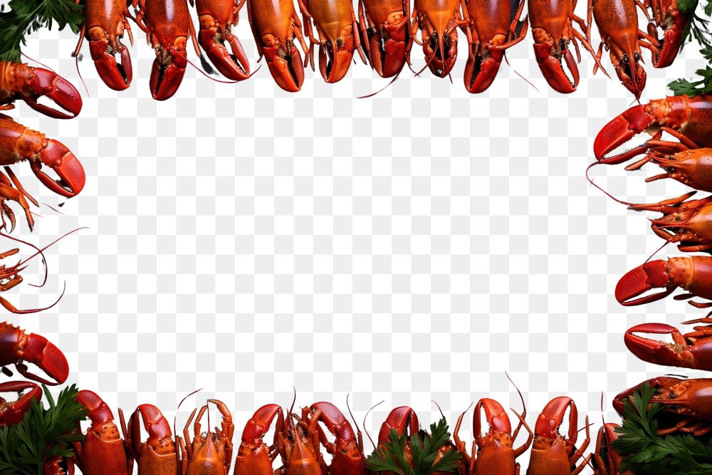 PNG  Lobsters seafood invertebrate crustacean. AI generated Image by rawpixel.