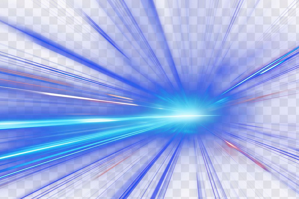 PNG Blue light streak backgrounds technology abstract. AI generated Image by rawpixel.