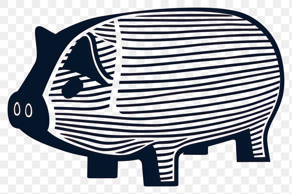 PNG Piggy bank animal mammal transportation. AI generated Image by rawpixel.