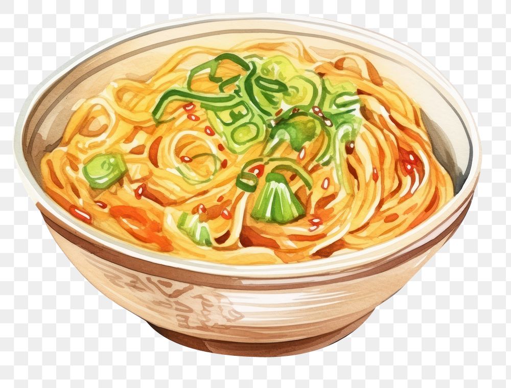 PNG Ramen bowl food soup. AI generated Image by rawpixel.