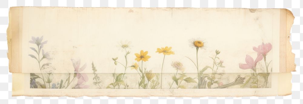 PNG  Wildflower pattern plant art. AI generated Image by rawpixel.