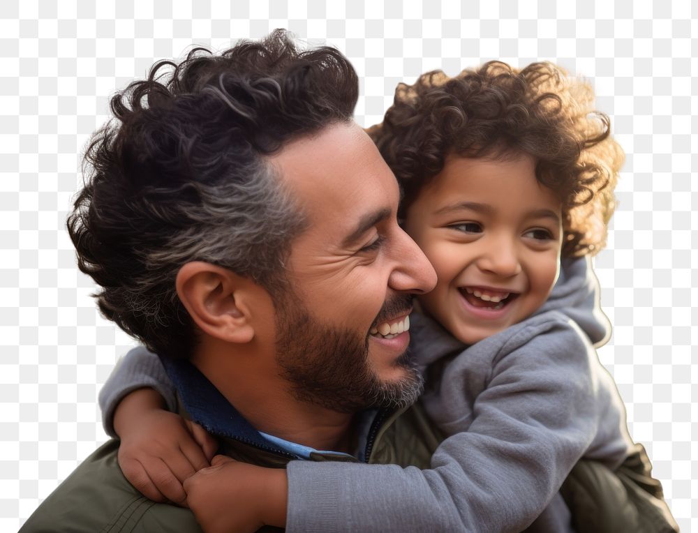 PNG Hispanic father and son photography laughing portrait. AI generated Image by rawpixel.
