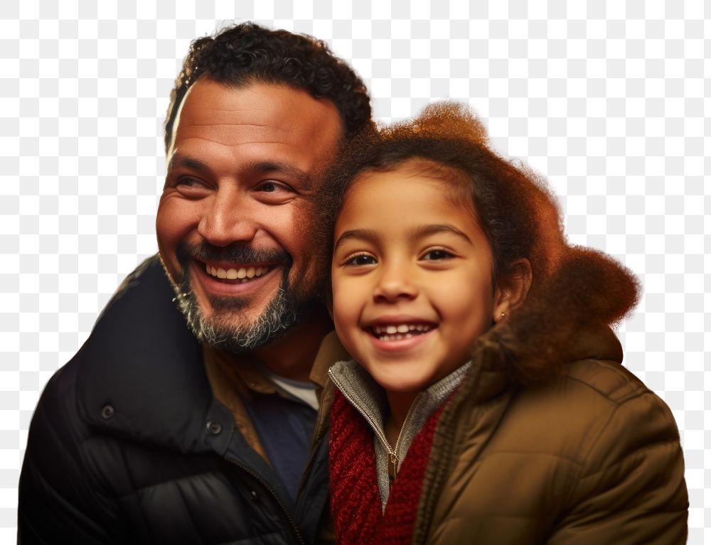 PNG Mexican father and daugther photography christmas laughing. AI generated Image by rawpixel.