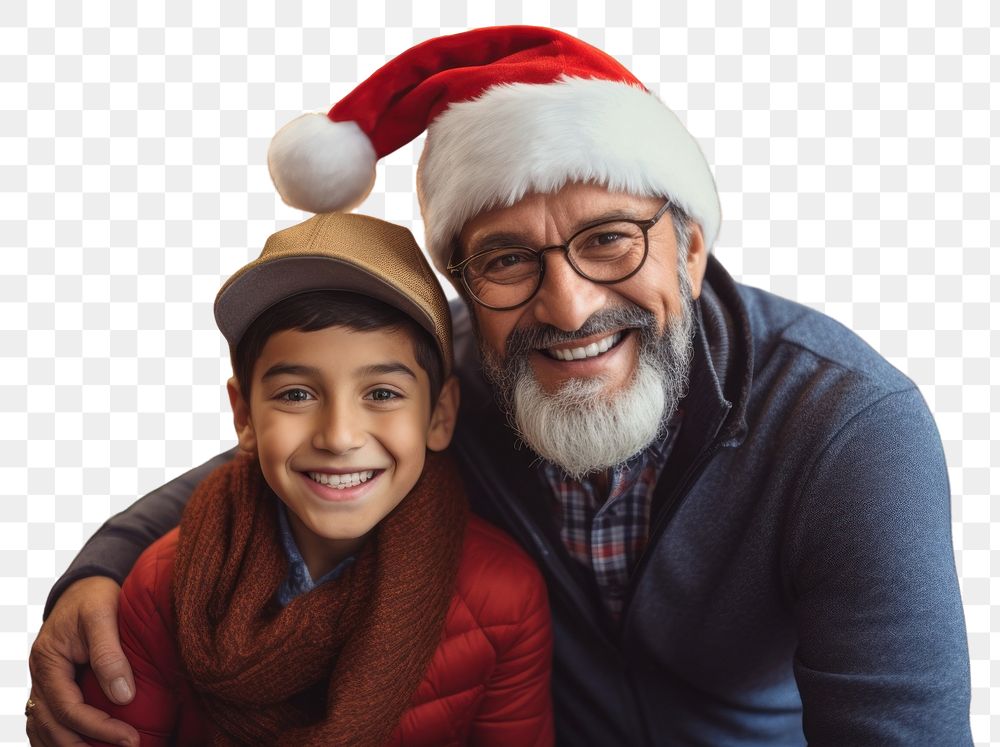 PNG Mexican father and son photography christmas portrait. AI generated Image by rawpixel.