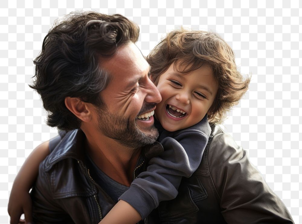 PNG Mexican father and son photography laughing portrait. AI generated Image by rawpixel.