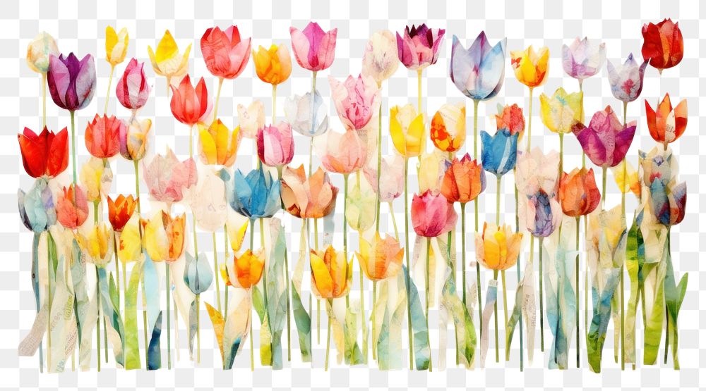 PNG Tulips backgrounds outdoors flower. AI generated Image by rawpixel.