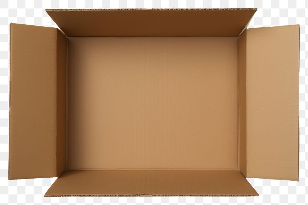PNG Cardboard box carton simplicity container. AI generated Image by rawpixel.
