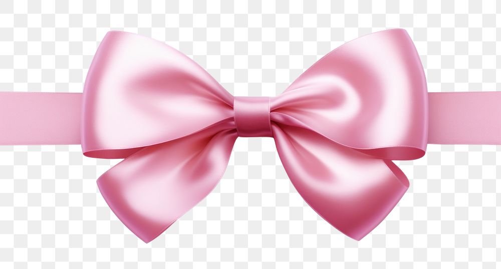 PNG Pink ribbon with bow white background celebration accessories. AI generated Image by rawpixel.