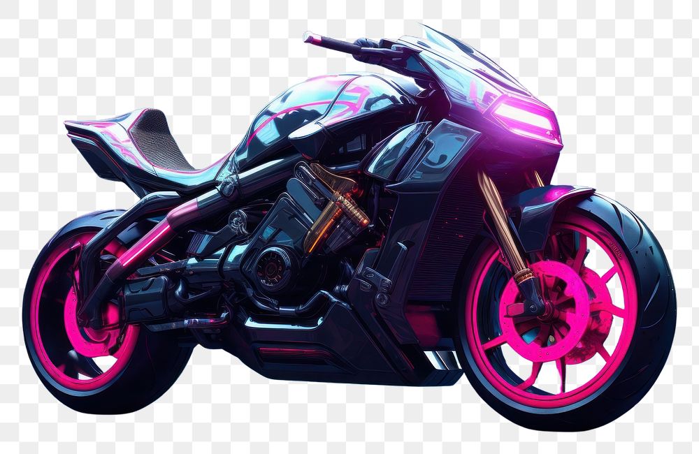 PNG Futuristic motorcycles vehicle wheel transportation. AI generated Image by rawpixel.
