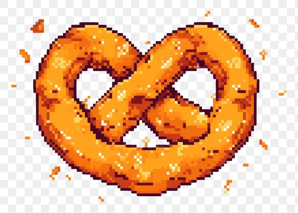 PNG Pretzel icon food creativity glowing. AI generated Image by rawpixel.