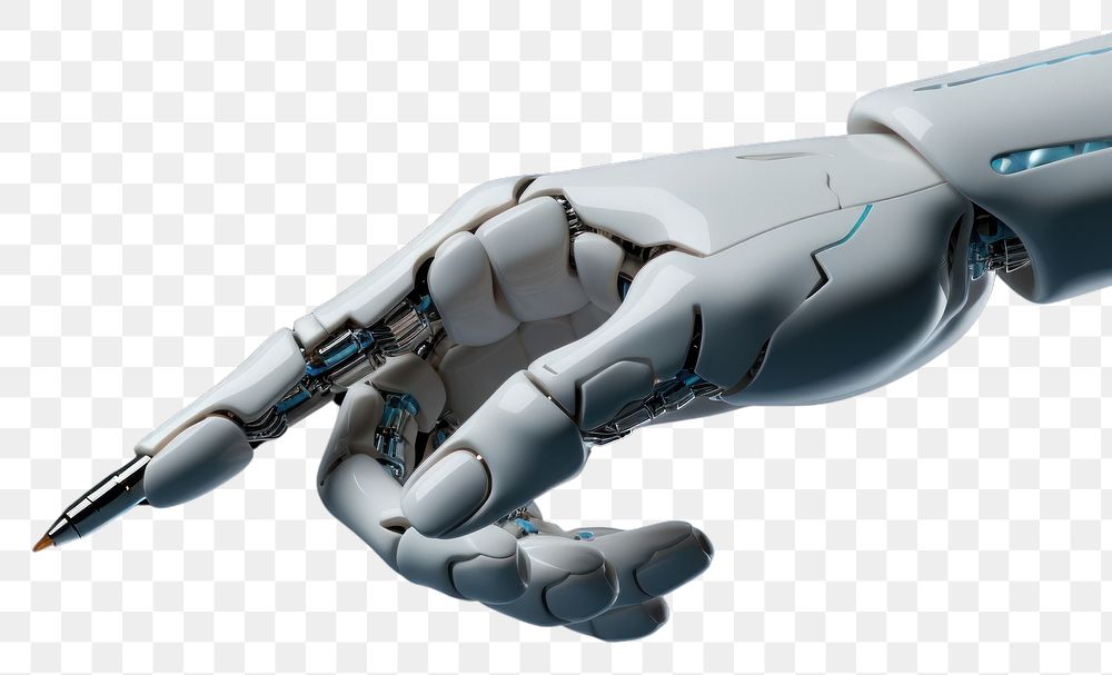 PNG 3d robot hand holding a pen technology transportation electronics. AI generated Image by rawpixel.