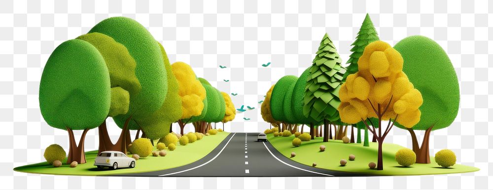 PNG Nature tree road outdoors. AI generated Image by rawpixel.