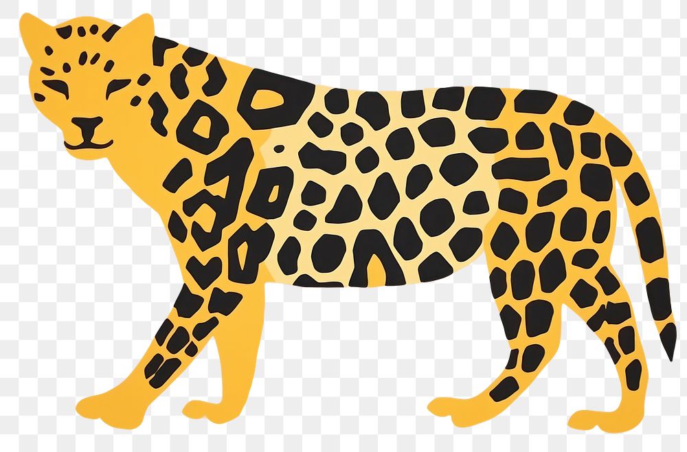 PNG Abstract leopard cheetah animal mammal. 