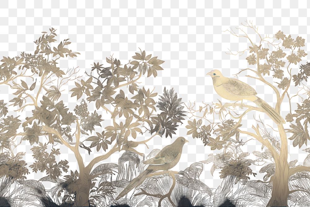 PNG Toile wallpaper bird pattern animal