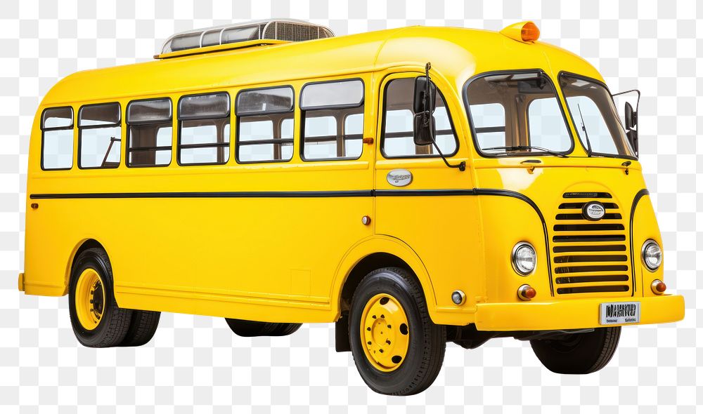 PNG Coach vehicle yellow wheel. AI generated Image by rawpixel.