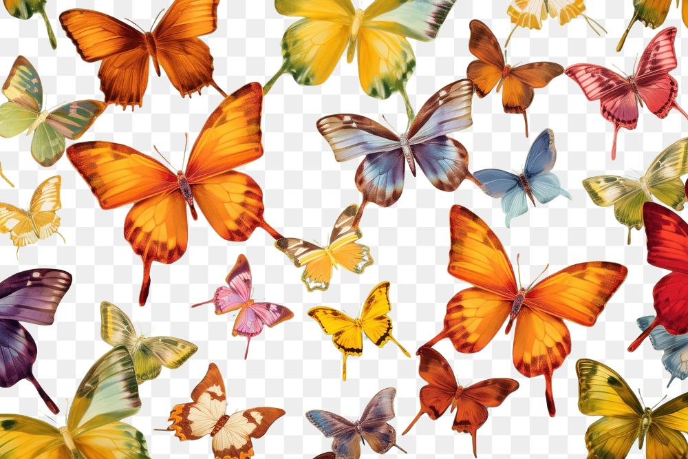 PNG Butterflies butterfly wallpaper animal. AI generated Image by rawpixel.