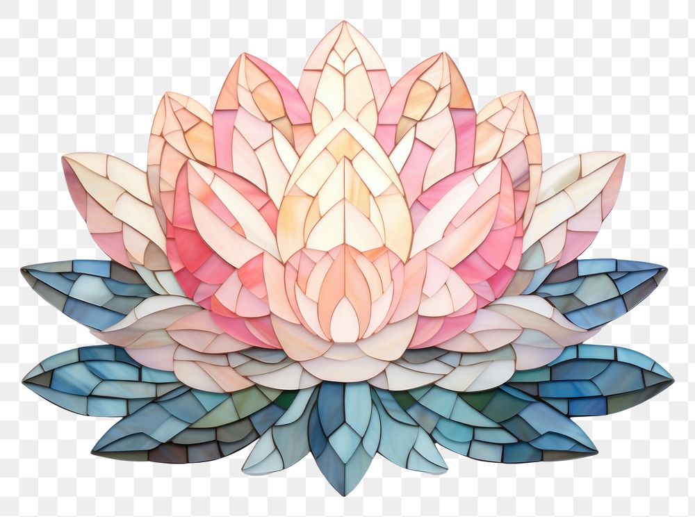 PNG Lotus art pattern flower. AI generated Image by rawpixel.