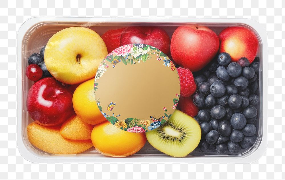 Fruit box png food product packaging, transparent background