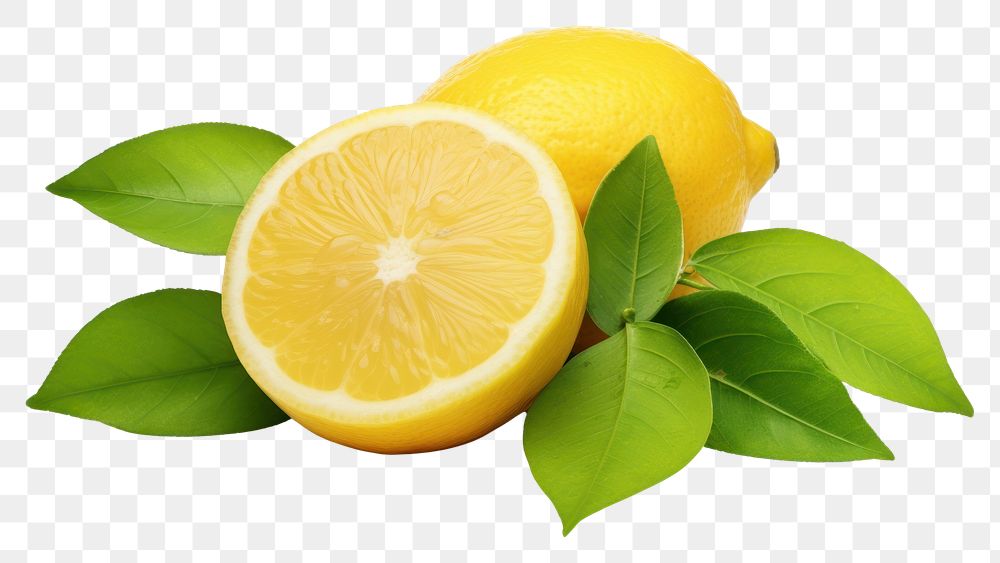 PNG  Lemon citrus fruit plant green food. AI generated Image by rawpixel.
