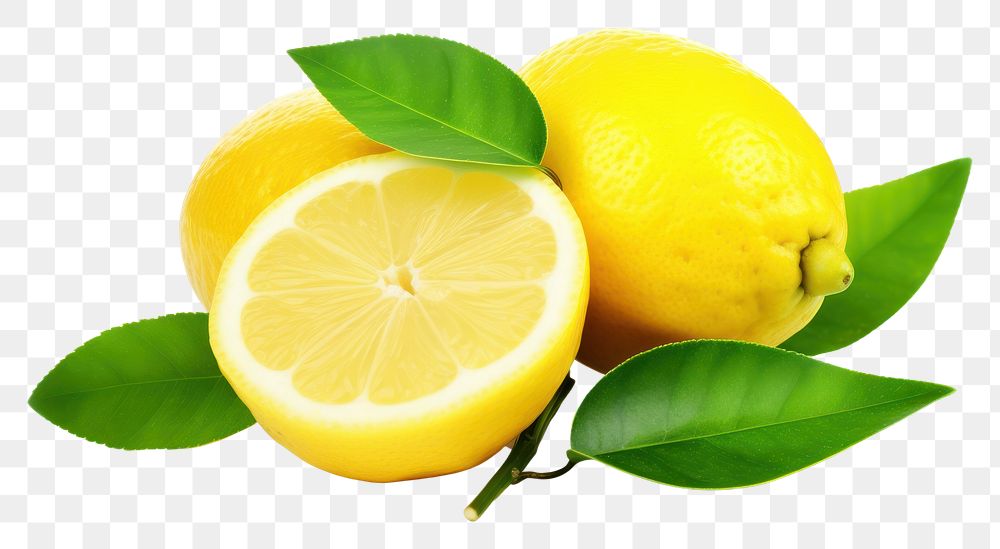 PNG  Lemon citrus fruit plant green food. AI generated Image by rawpixel.