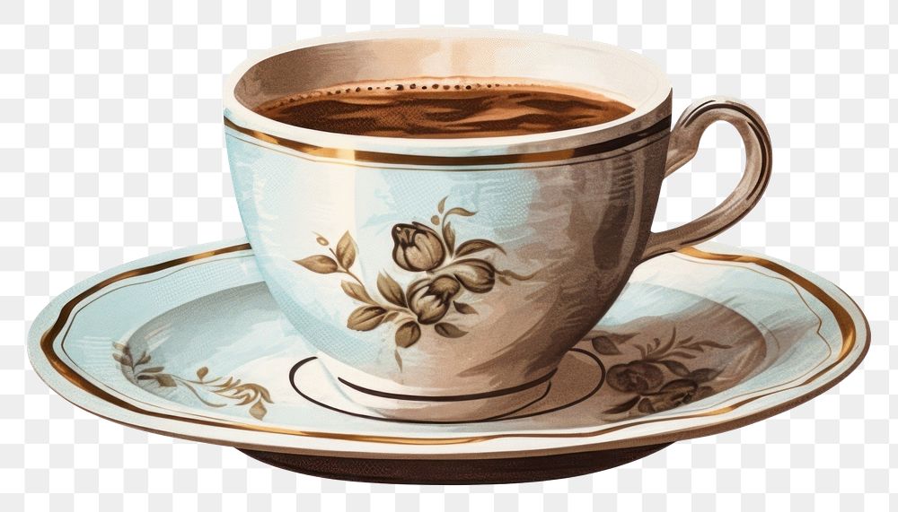 PNG Coffee cup saucer drink