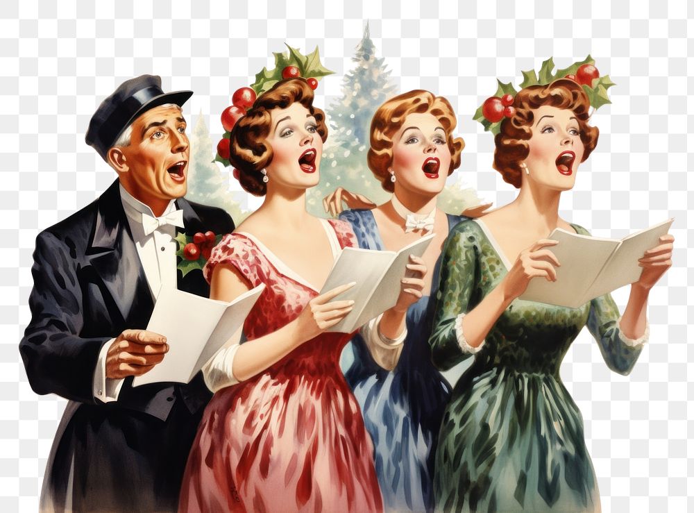 PNG Christmas song adult art togetherness