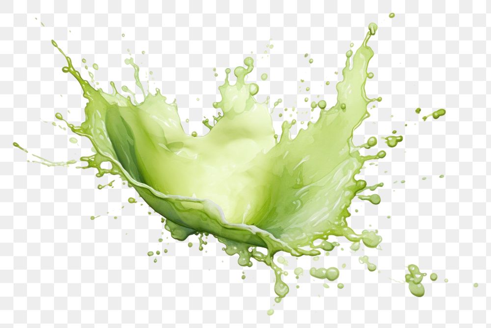 PNG Green tea milk splashing backgrounds white background splattered. AI generated Image by rawpixel.