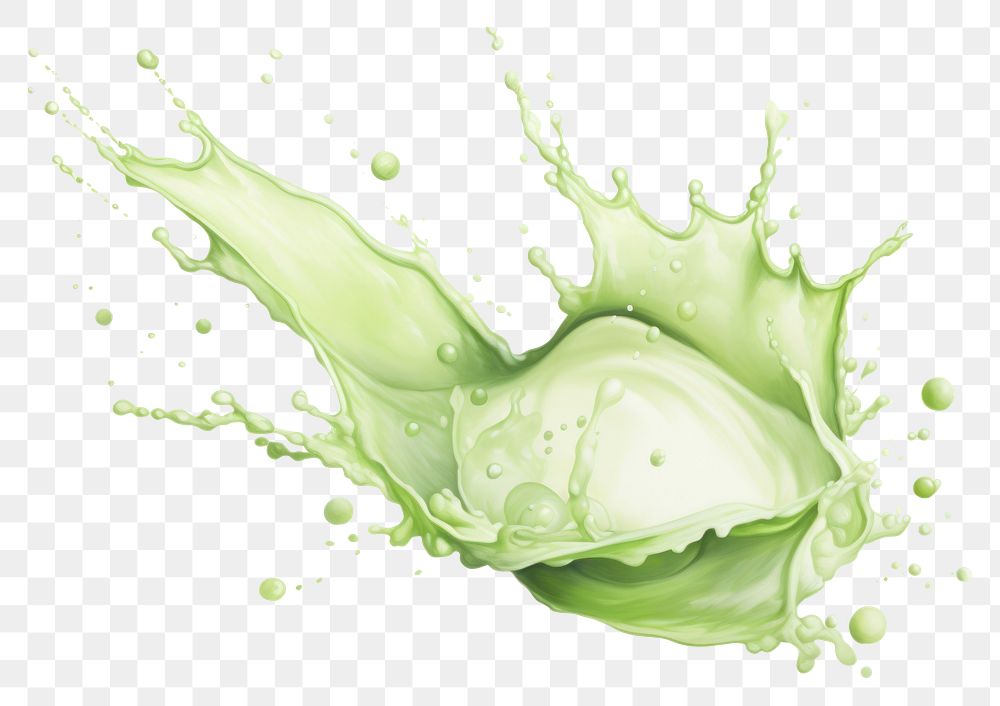PNG Green tea milk splashing backgrounds refreshment splattered. AI generated Image by rawpixel.
