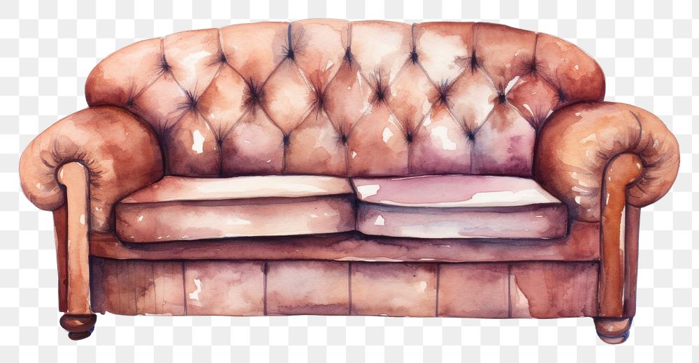 PNG Sofa furniture chair white background. AI generated Image by rawpixel.