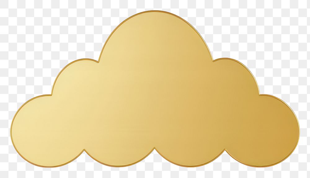 PNG Cloud icon gold logo white background. AI generated Image by rawpixel.