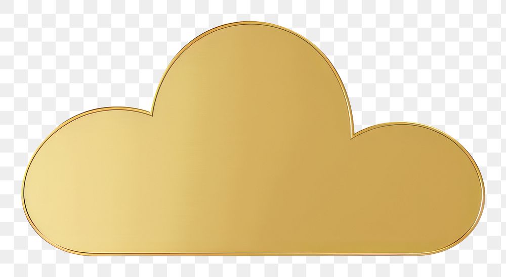 PNG  Cloud icon clothing apparel gold. AI generated Image by rawpixel.