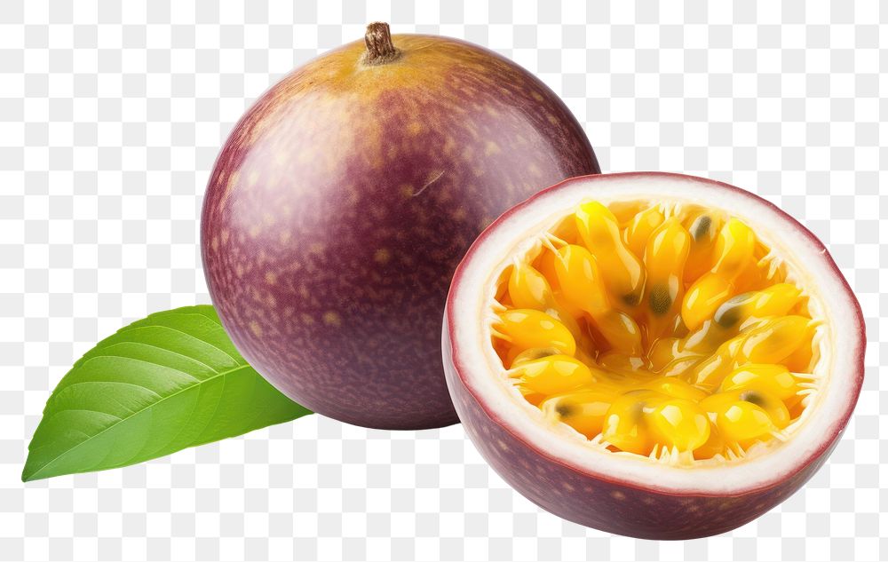 PNG A passionfruit plant food white background. AI generated Image by rawpixel.