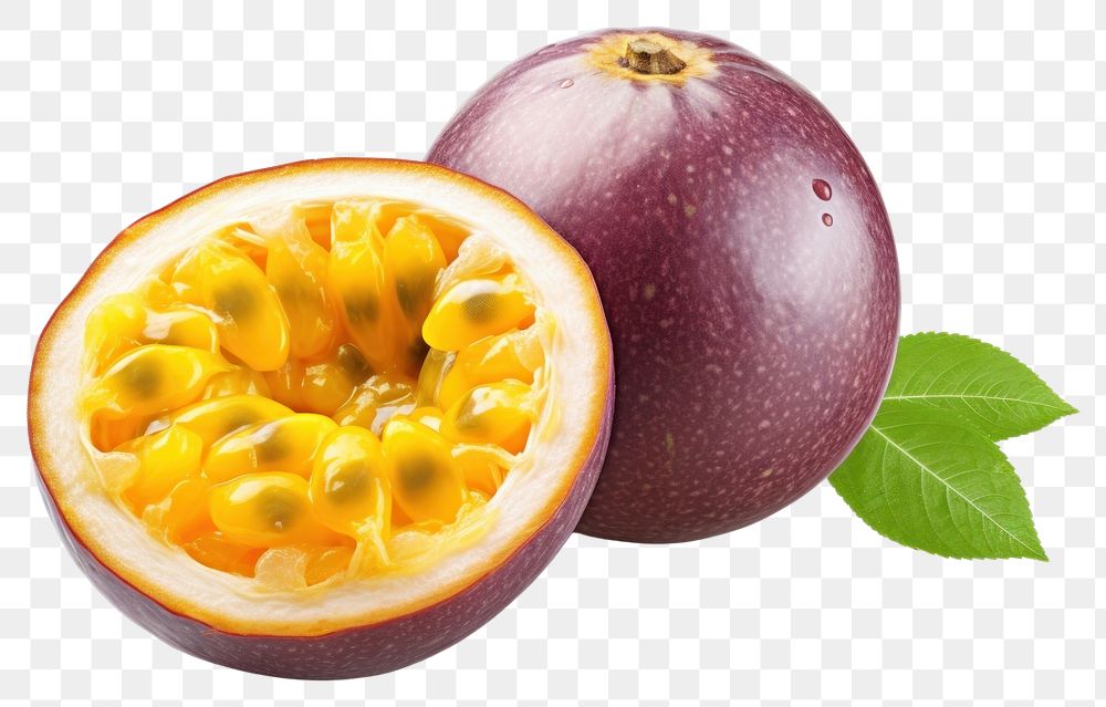 PNG A passionfruit plant food white background. AI generated Image by rawpixel.