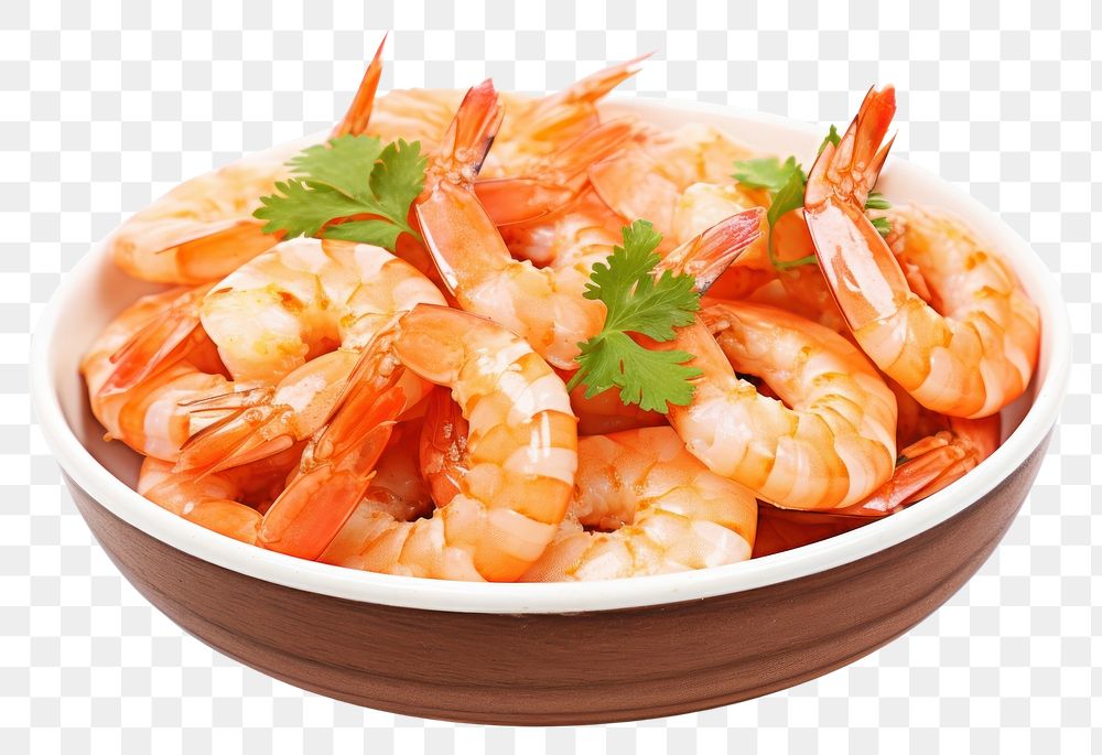 PNG Meat of shrimps seafood white background invertebrate. AI generated Image by rawpixel.